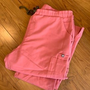 Figs Yola skinny pants! BREAST CANCER PINK limited edition color no longer sold!